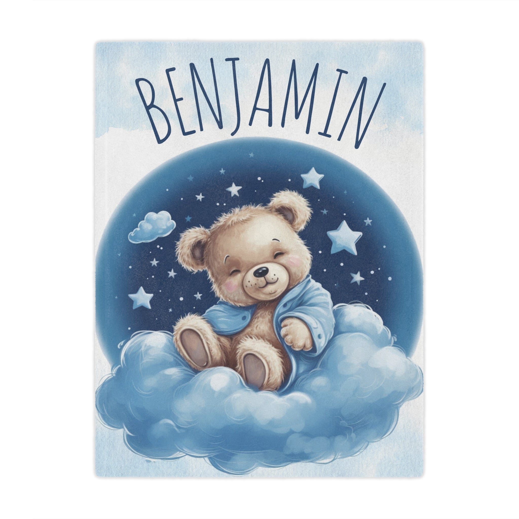 Teddy Bear Moon Artistic Blanket