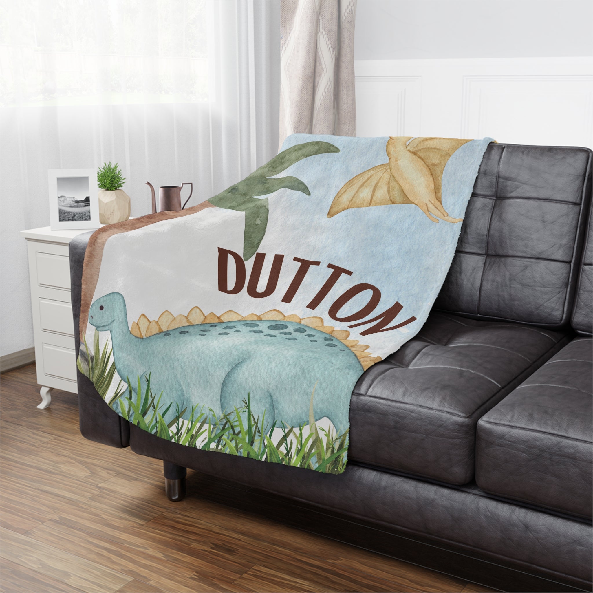 Dino Boy Artistic Blanket