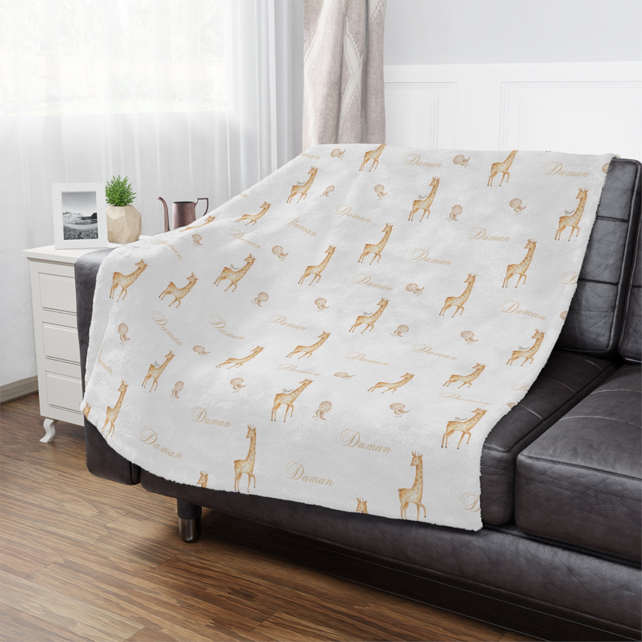 Giraffe Unisex Minkey  Blanket