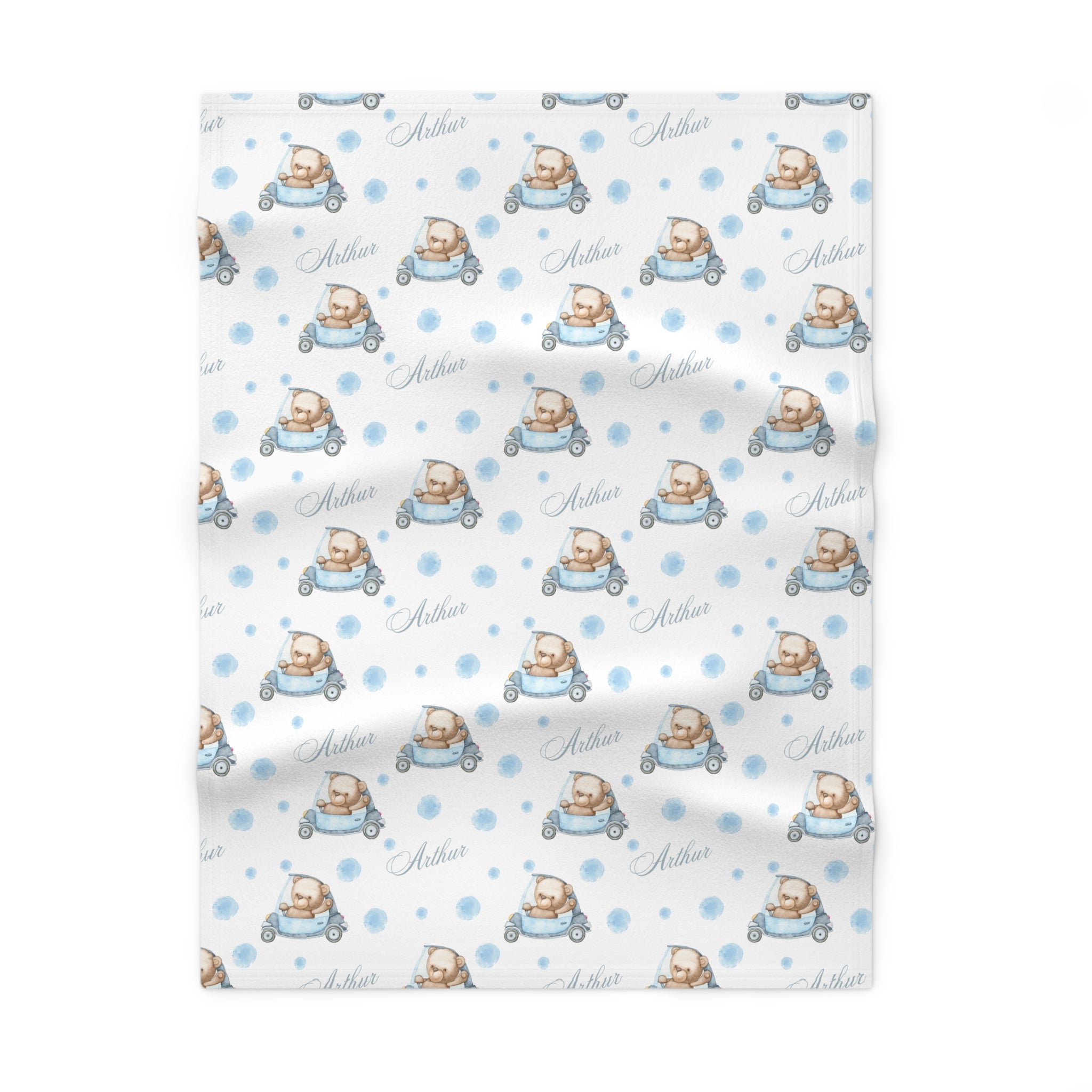 Car Bear Boy Blanket