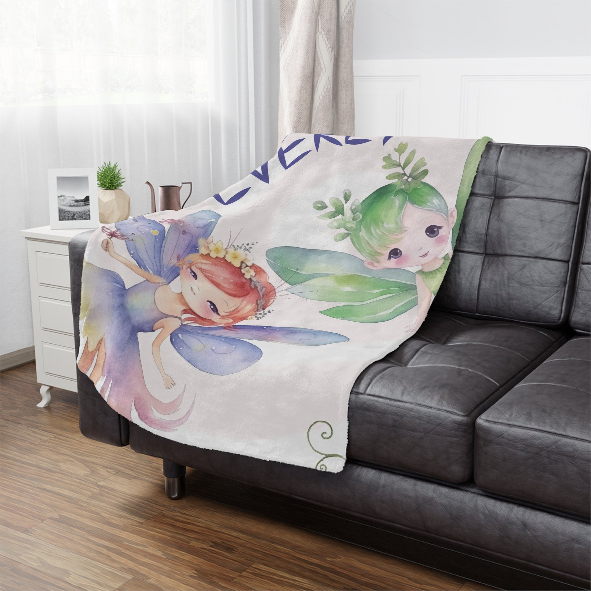 Forest Feya Girl Artistic Blanket