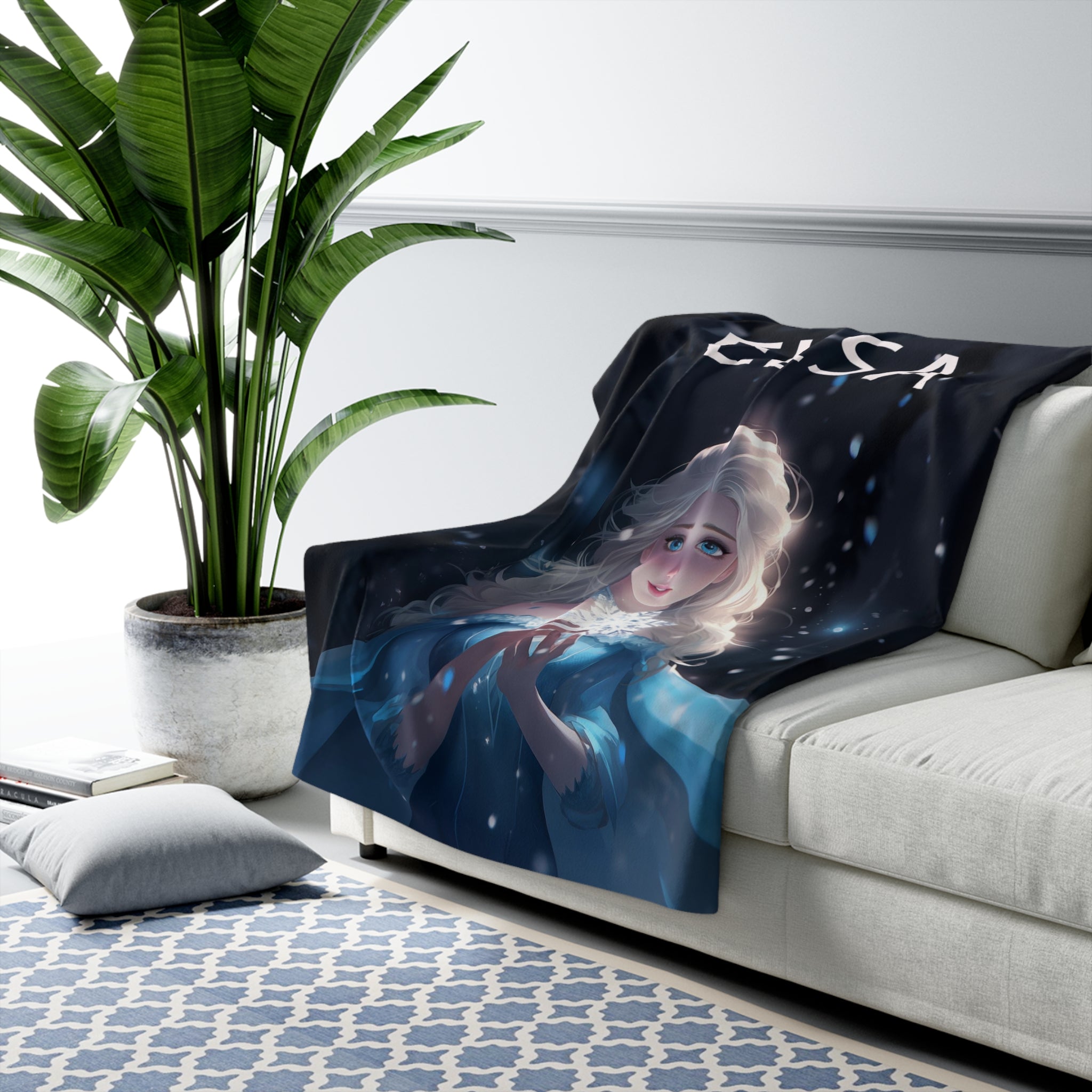 Elsa with Star Artistic Blanket