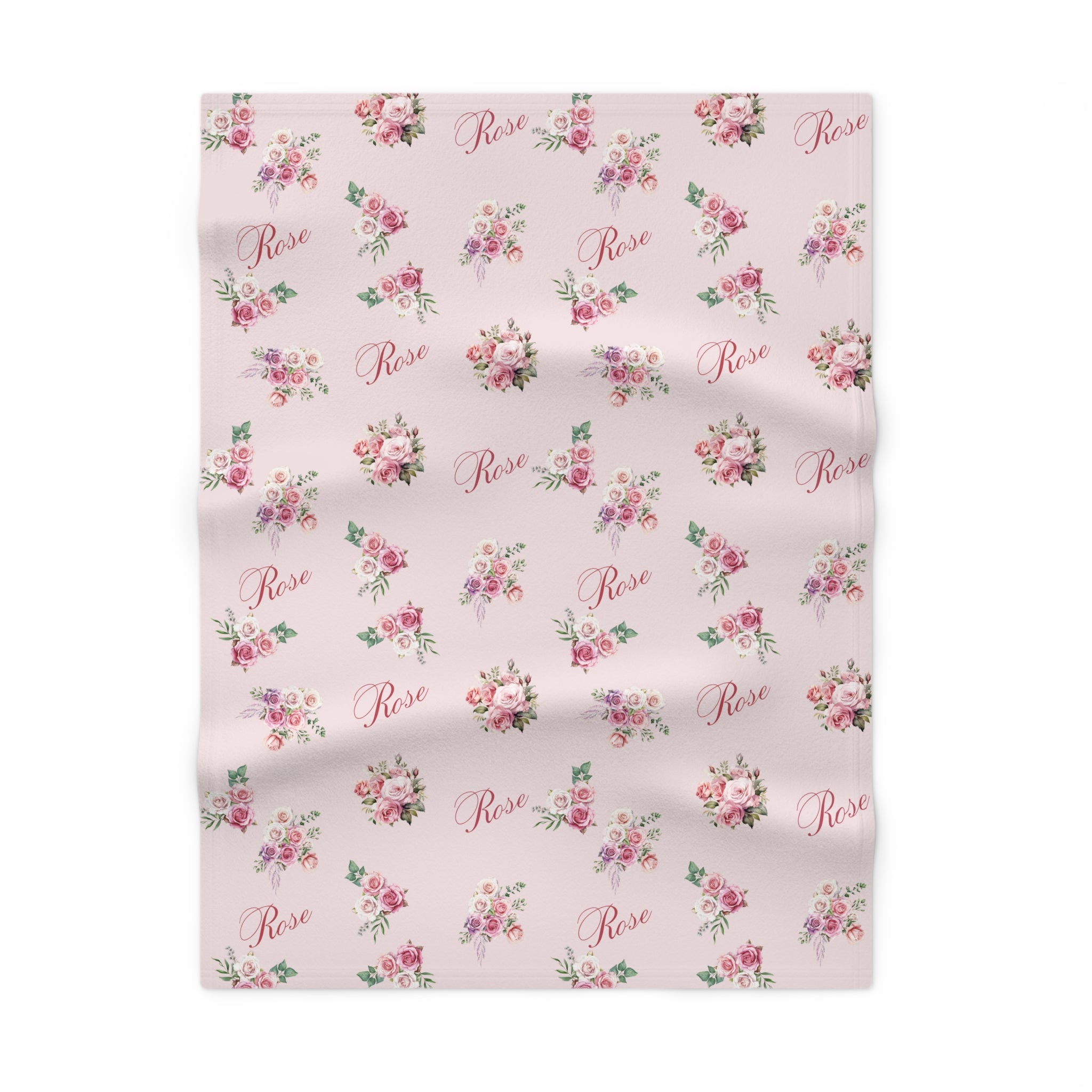 Light Pink Rose Girl Blanket