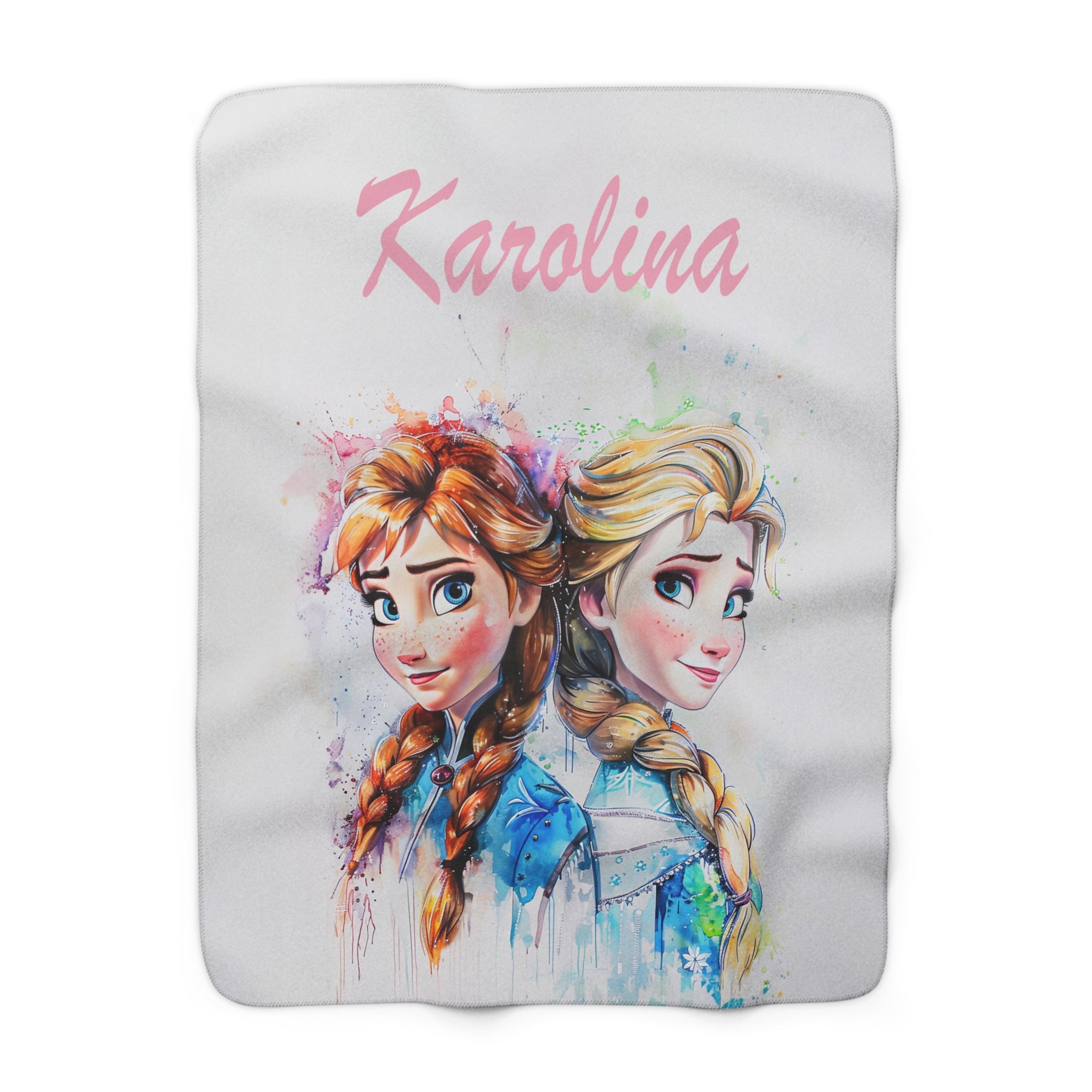 Elsa and Anna Artistic Blanket