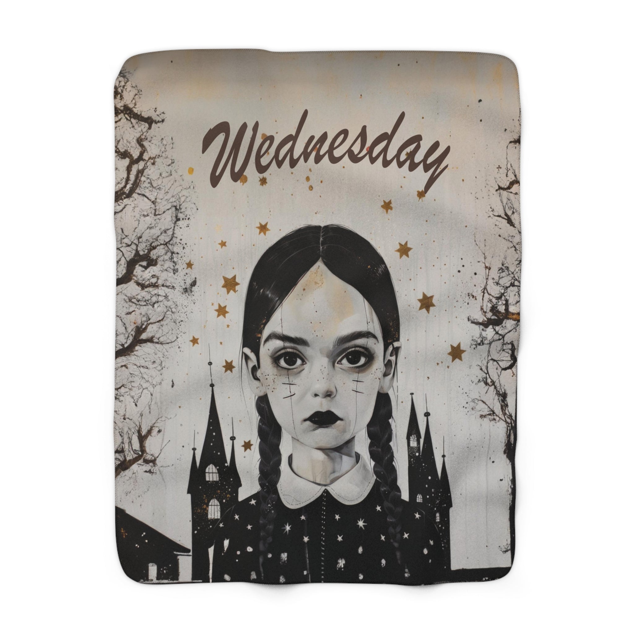 Wednesday with stars Artistic Blanket