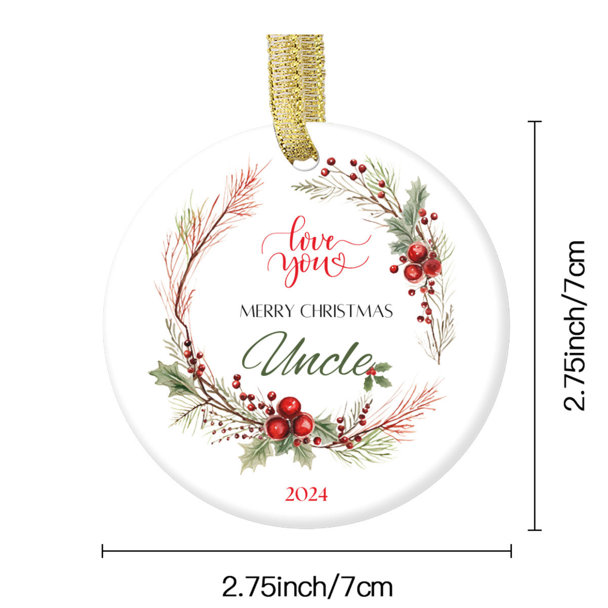 Red Christmas ornament